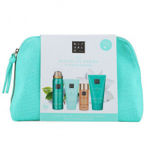 Set Rituals The Ritual of Karma, Crema de corp 70 ml, Spuma de dus 50 ml, Ulei de corp 30 ml, Gel de dus 50 ml