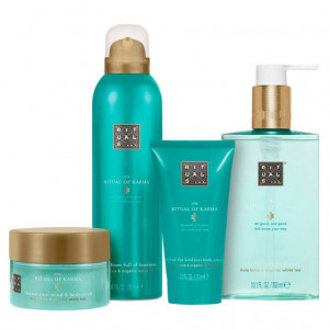 Set Rituals The Ritual of Karma, Spuma de dus 200 ml, Crema de corp 70 ml, Scrub 125 gr, Sapun lichid 300 ml - Img 2