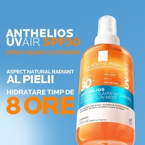Spray de corp cu protectie solara SPF 30 La Roche-Posay Anthelios UVAIR, 200 ml