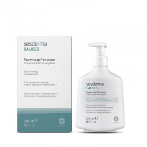 Spuma crema pentru curatarea tenului acneic, Sesderma Salises fara sapun, 250 ml