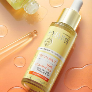 Tratament de iluminare Eveline Cosmetics Serum Shot 15% Vitamina C + Cg, 30 ml - Img 2