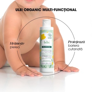 Ulei multifunctional bio, Klorane Bebe, 200 ml