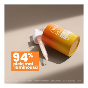 Ultra Serum cu efect de luminozitate si protectie solara SPF 50+, 30 ml, Avene