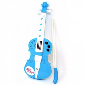 Vioara electronica DreamViolin pentru copii, cu lumini si sunete, albastru