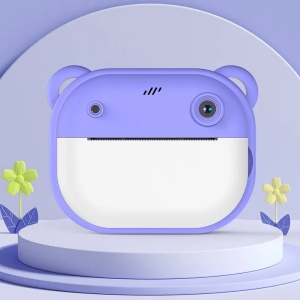 Aparat Foto Instant pentru Copii - Camera Printare Instantanee cu Design Dragut, Include Role Hartie 