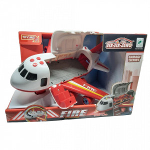 Avion de pompieri Fire Garage cu sunete si lumini - Img 4