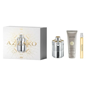 Azzaro Wanted, Apa de Parfum, Barbati, 100 ml + Gel de dus si sampon, 75 ml, + Apa de Parfum, 10 ml