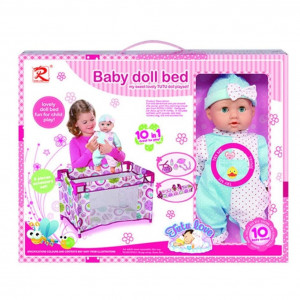 Bebelus de Jucarie cu Patut si accesorii Baby Doll Tutu Love 6