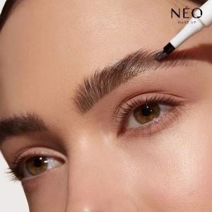 Creion pentru sprancene Nunata Dark Brow Intense Serum Fuller Brow Microblading Pen  Neo Make Up, 1.1 ml