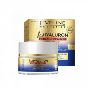 Crema de fata Eveline Cosmetics bioHyaluron 3xRetinol System 50+ - Img 2