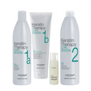 Crema de protectie Alfaparf Keratin Therapy Curl Design Move Creamy Protector, 300 ml