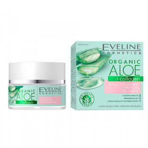 Crema-gel hidratanta si calmanta Eveline Cosmetics Organic Aloe + Collagen