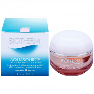 Crema hidratanta si nutritiva pentru tenul uscat Biotherm Aquasource