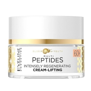 Crema intensiv regeneratoare-lifting pentru ten matur Eveline Cosmetics Multi Peptides, 60+, 50 ml
