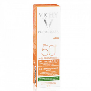 Crema matifianta anti-stralucire 3 in 1 SPF 50+ Capital Soleil Vichy