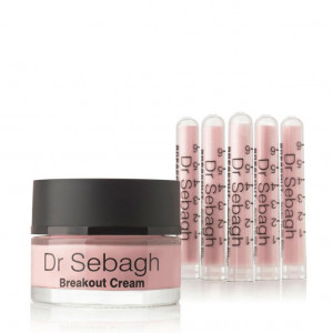 Crema pentru ten acneic, + 5 fiole de pudra antibacteriala, Dr. Sebagh