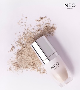 Fard de pleoape pulbere satinat Intense Serum Loose Neo Make Up, 01 Milky Beige, 3 g