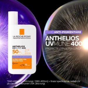 Fluid anti-pigmentare cu SPF 50+ Anthelios UVMUNE 400, 50 ml, La Roche-Posay