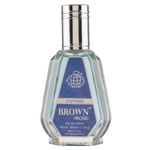 Fragrance World Brown Orchid Sapphire, Apa de Parfum, Unisex, 50 ml