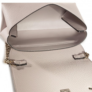 Geanta Guess, crossbody mica, cu logo metalic Uptown Chic, Bej - Img 6