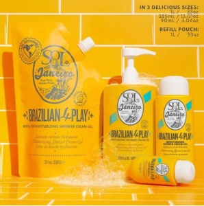 Gel cremos pentru dus Sol de Janeiro, Brazilian 4Play, 385 ml