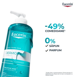Gel de curatare purifiant cu acid salicilic Dermo Pure, 200 ml, Eucerin