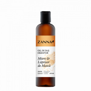 Gel de dus Hranitor cu Miere si Laptisor de Matca, 250ml Zanna