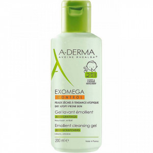 Gel spumant 2 in 1 Exomega Control, 200 ml, A-Derma