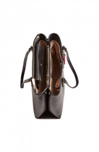 Guess, Geanta de piele ecologica, cu manere si accesoriu model Becca - Img 3