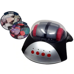 Kit slefuitor de pietre Rock Tumbler Diy cu pudra de slefut si accesorii bijuterii