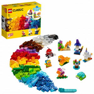 LEGO Classic - Caramizi transparente creative 11013, 500 piese 2