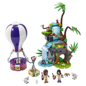 LEGO Friends - Salvarea tigrului din jungla cu balonul de aer cald 41423, 302 piese