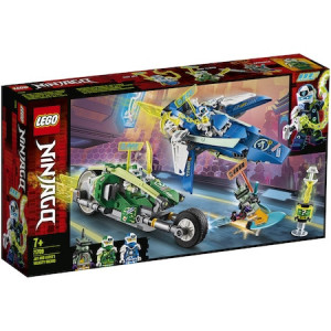 LEGO NINJAGO - Masinile rapide de curse ale lui Jay si Lloyd 71709, 322 piese