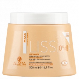 Masca cu efect de netezire pentru par rebel, ALAMA LISS, 500 ml