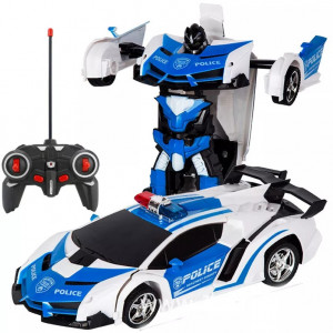 Masina TRANSFORMER AUTObot Politie cu Telecomanda