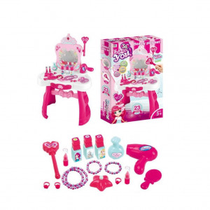 Masuta de toaleta My Magic Princess cu lumini și sunete, baghetă magică și set de accesorii cosmetice