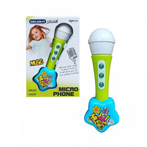 Microfon Delight pentru copii, cu lumini