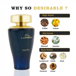 Mon Lumiere, Riiffs, Apa de Parfum, Femei, 100ml - Img 3
