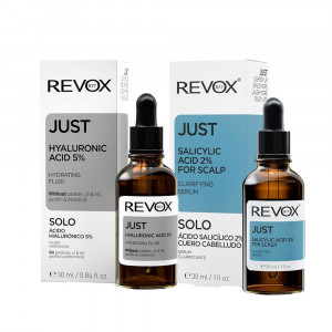 Pachet Revox Hyaluronic Acid 5% Hydrating Fluid 30 ml + Salicylic Acid For Hair 30 ml