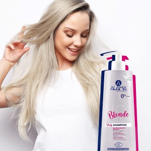 Sampon cu efect anti-ingalbenire, ALAMA NO YELLOW BLONDE uz zilnic, 500 ml