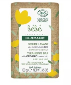 Sapun BIO Klorane Bebe, cu extract de galbenele, 250g