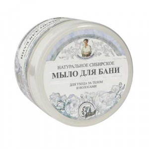 Sapun natural Alb pentru corp si par 500ml, Bunica Agafia