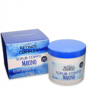 Scrub de corp marin cu ulei de migdale dulci si ulei de jojoba Retinol Complex 250ml.