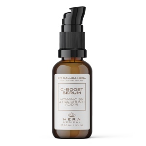 Ser facial antioxidant C-Boost cu vitamina C 15% si acid hialuronic 1%, Hera Medical, 30 ml