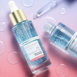 Ser hidratant cu acid hialuronic 2% Eveline Cosmetics Serum Shot, 30 ml - Img 2