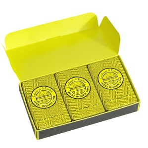 Set trio Sapun energizant Crabtree & Evelyn, West Indian Lime, 3 x 150 g