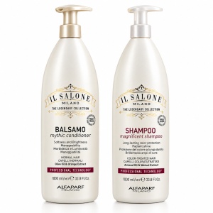 Set Alfaparf Il Salone Milano, Șampon Magnificent 1000 ml + Mască Magnificent 500 ml