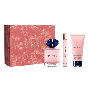 Set cadou Armani My Way, Femei, Apa de Parfum, 90 ml + 10 ml si Lotiune de corp, 50 ml