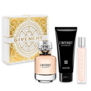 Set Cadou Givenchy L'Interdit, Femei, Apa de Parfum, 50 ml + Lotiune de Corp, 75 ml + Apa de Parfum, 12,5
