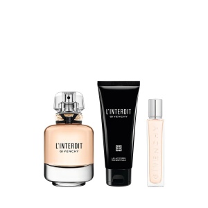 Set Cadou Givenchy L'Interdit, Femei, Apa de Parfum, 80 ml + Lotiune de Corp, 75 ml + Apa de Parfum, 12,5 